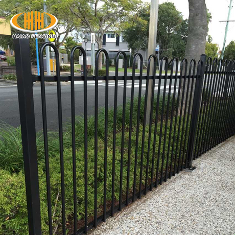 Bow Top Iron Fence